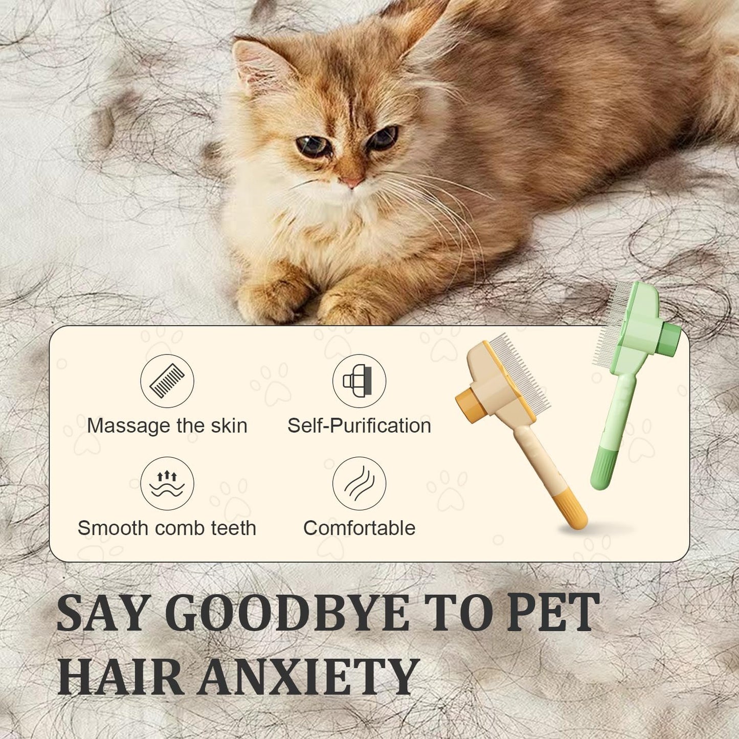 Pet Comb Grooming Brush✨