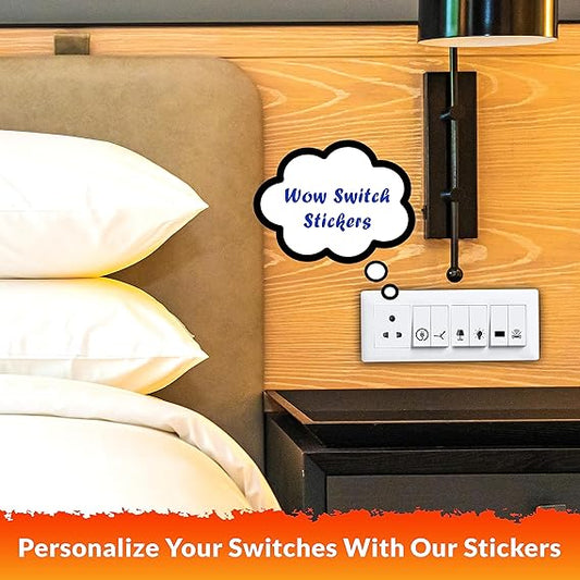 Switch Sticker For for Electric Board ( Pack of 5 sheets )
