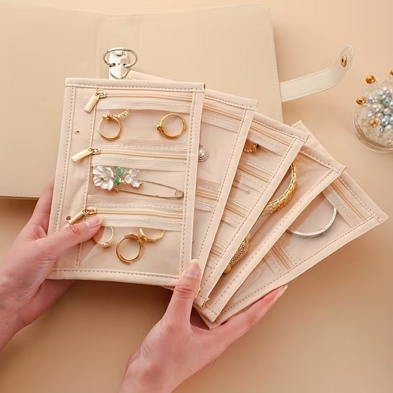 Portable Jewelry Organizer Book