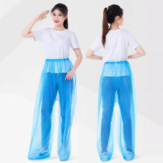 PVC Rainproof Elastic Waist Pants