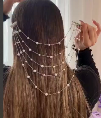 Elegant Classic Gold Multi-Layered Imitation Pearl Chain Necklace for Multi use