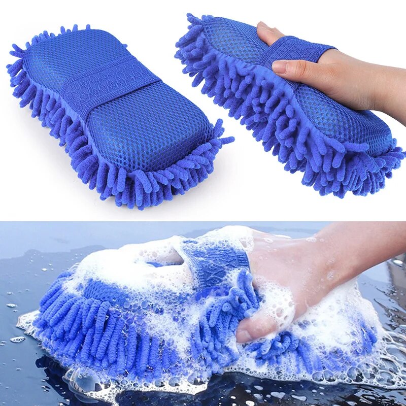 Car Washing Sponge Brush Soft Chenille Microfiber