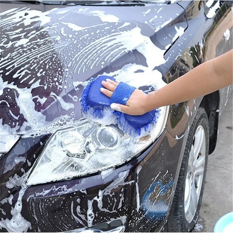 Car Washing Sponge Brush Soft Chenille Microfiber