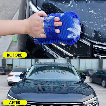 Car Washing Sponge Brush Soft Chenille Microfiber