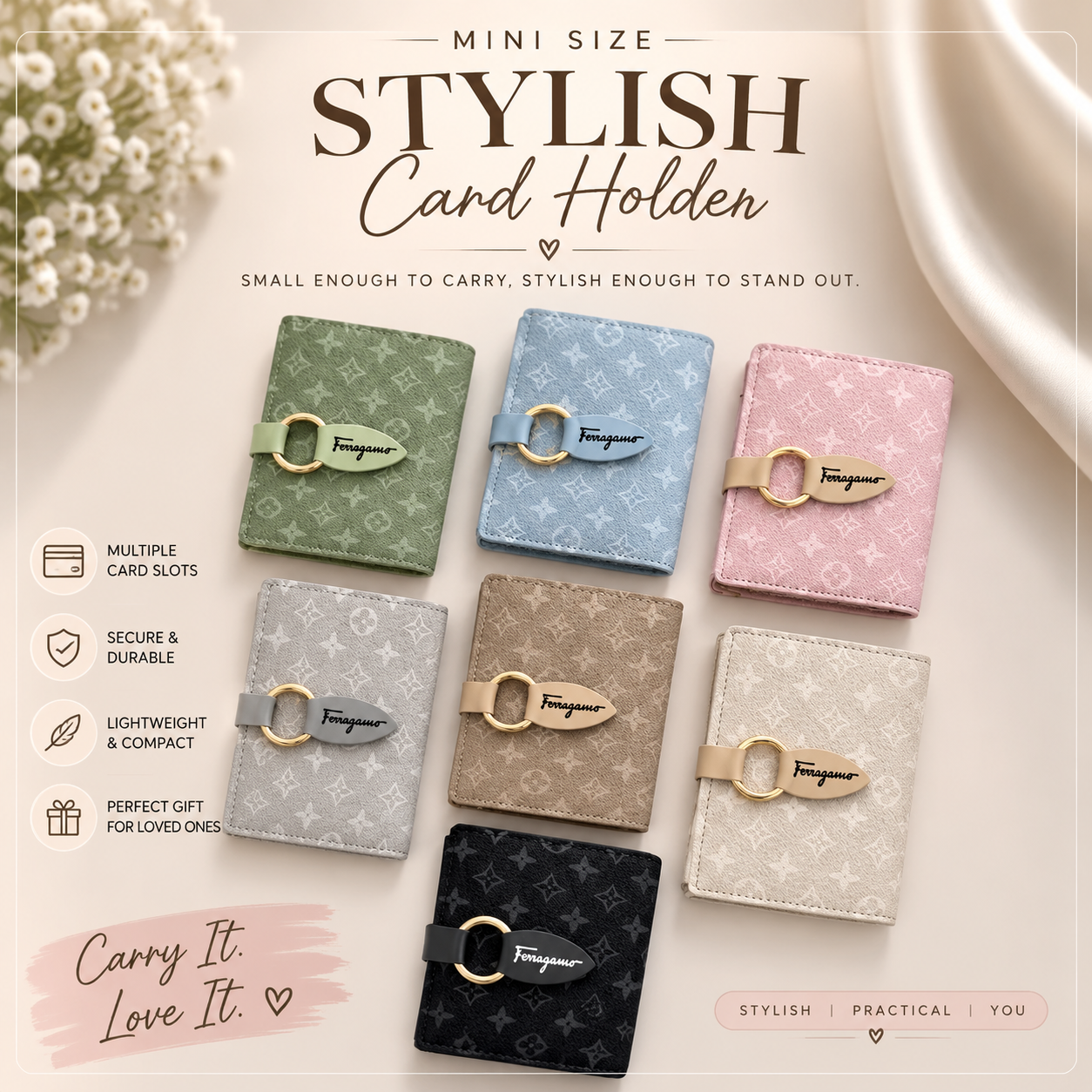 ✨ Stylish Mini Card Holder Wallet ✨