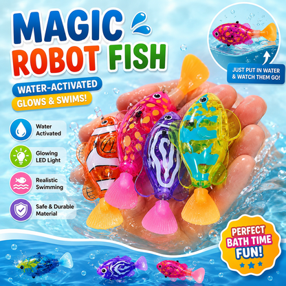 Colorful Robot Fish Waterproof Aquarium Bath