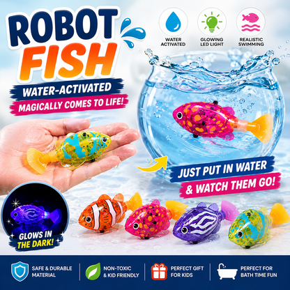 Colorful Robot Fish Waterproof Aquarium Bath