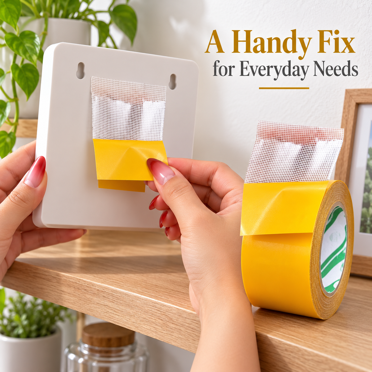 Heavy-Duty Double-Sided Mesh Fixing Tape 🛠️📏