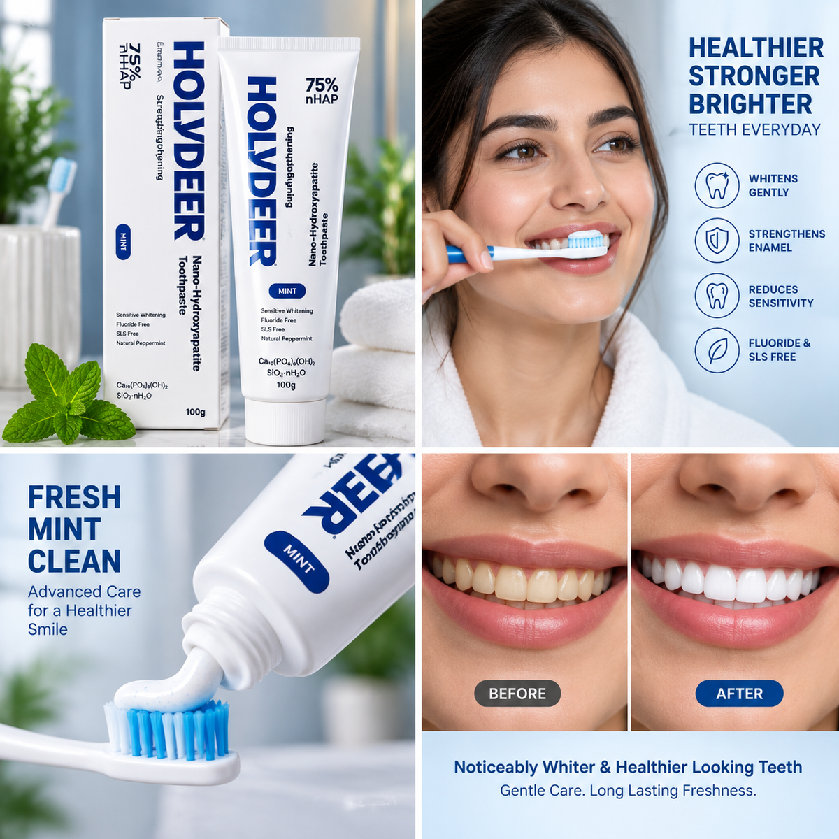 HOLYDEER™ Nano-Hydroxyapatite Toothpaste 🦷✨