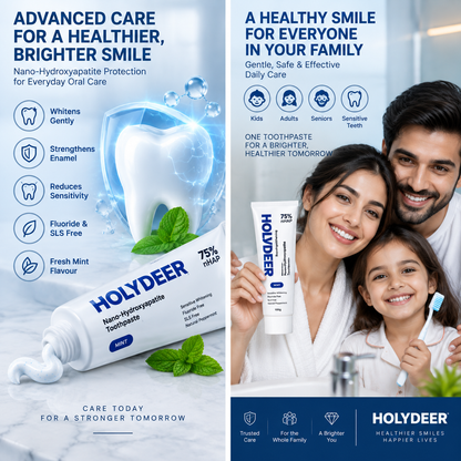 HOLYDEER™ Nano-Hydroxyapatite Toothpaste 🦷✨