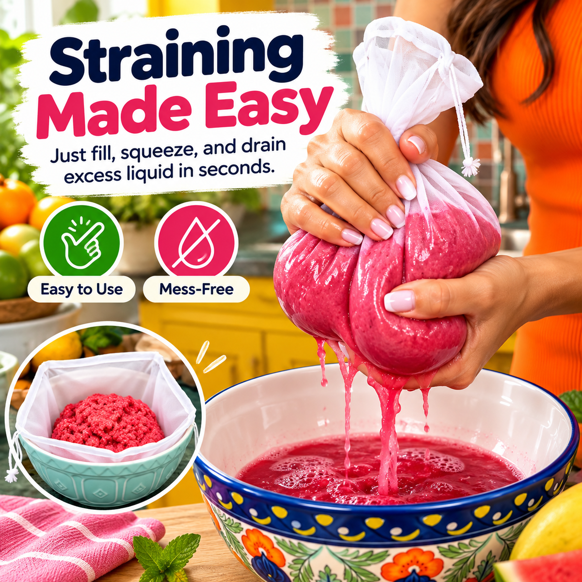 Universal Magic Reusable Strainer Bags