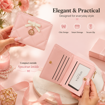 🎀 Elegant Quilted Women’s Wallet