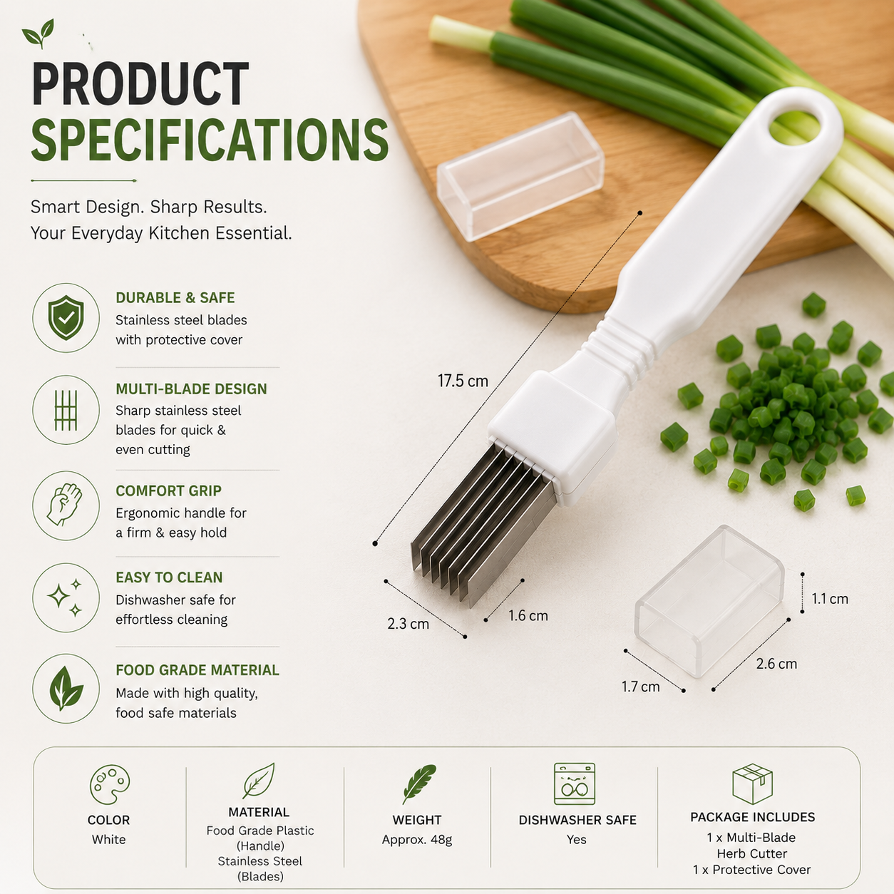 5-Blade Herb & Vegetable Cutter