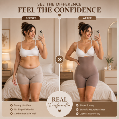 Seamless High Waist Slimming Body Shaper 🌿💖