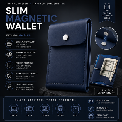 Slim Magnetic Wallet