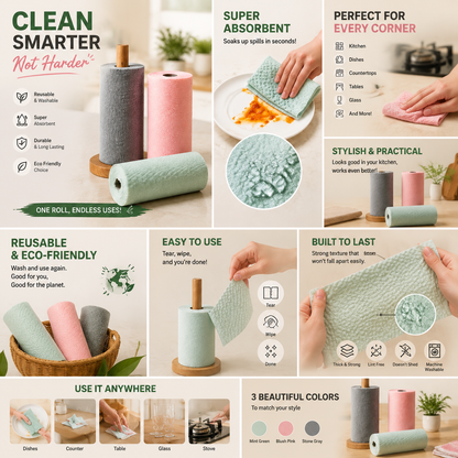 Microfiber Cleaning Roll