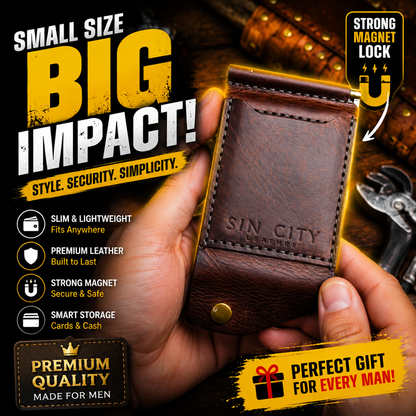 🖤 UrbanCraft Leather Wallet ✨