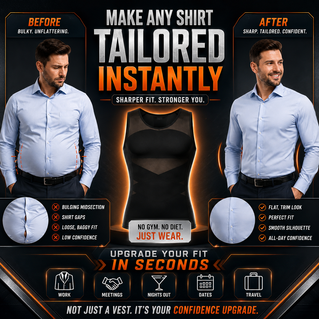 CoreForm Men’s Body Shaper Tank