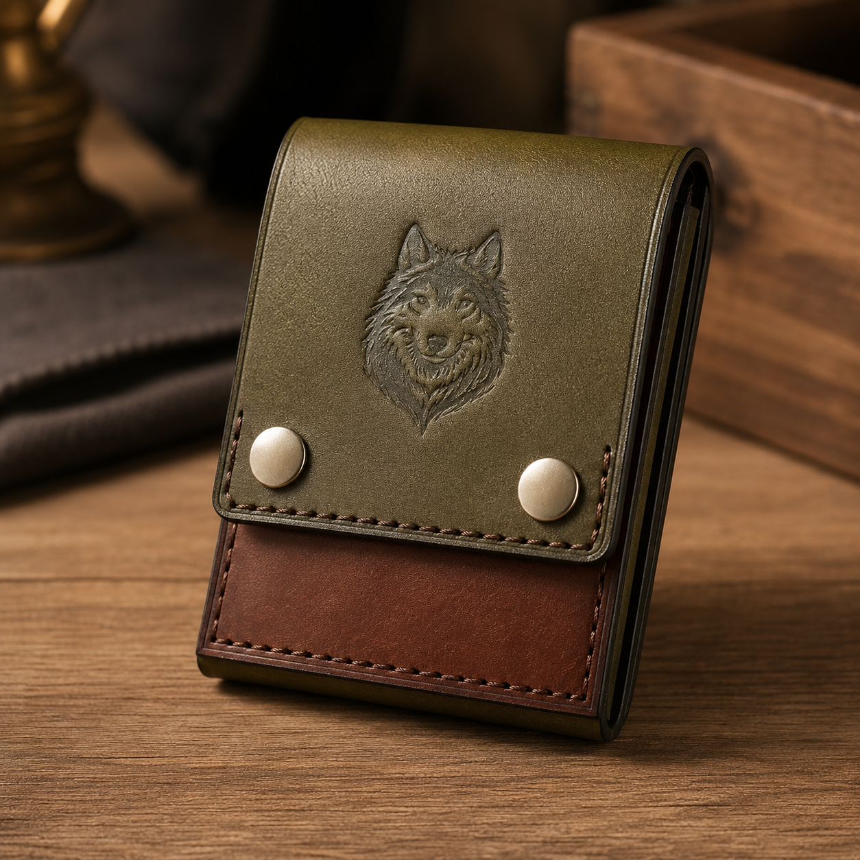 WolfCraft Slim Leather Wallet
