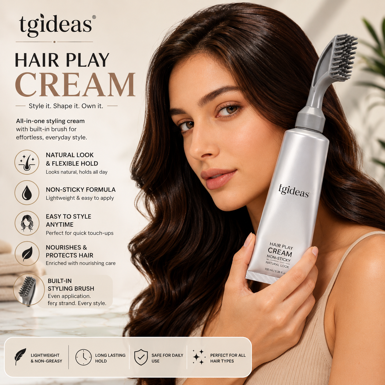 2-in-1 Hair Dye Cream Comb