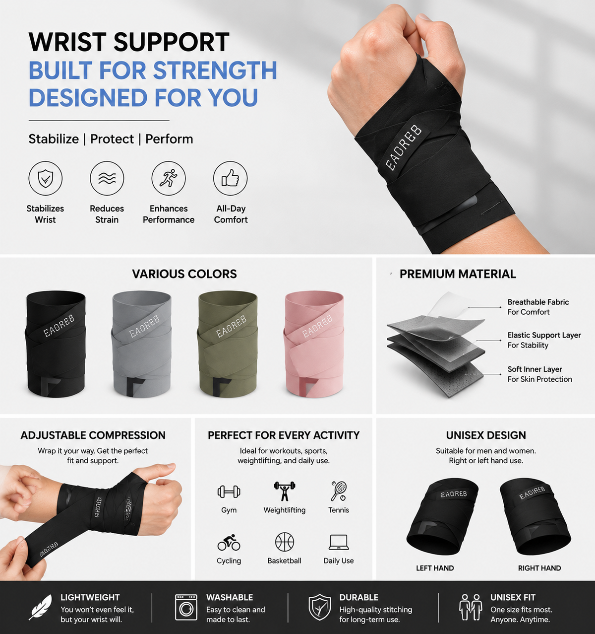 Fixed Spandex Sport Wrist Guard (Original)