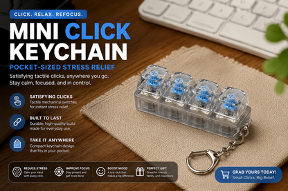 ClickCube Mechanical Keychain