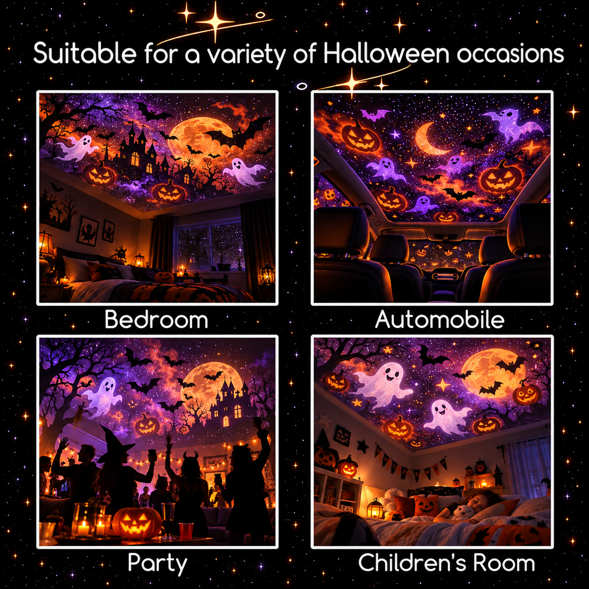 🎃 BooGlow™ Halloween Projector Lamp