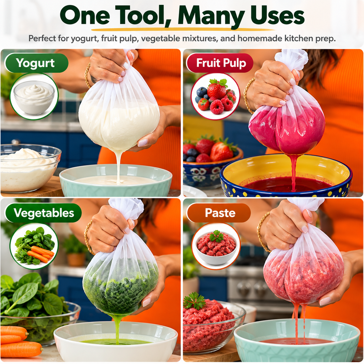 Universal Magic Reusable Strainer Bags