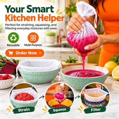 Universal Magic Reusable Strainer Bags