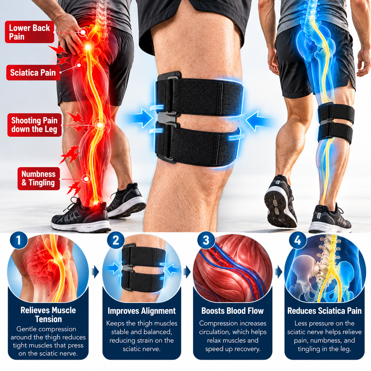 🦵 Sciatica Support Brace