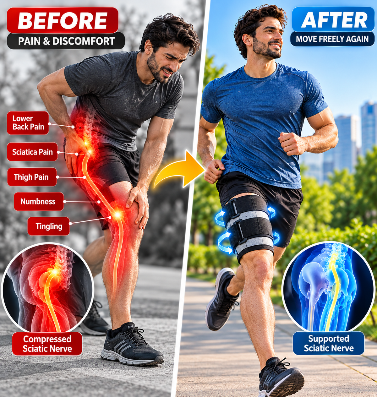 🦵 Sciatica Support Brace