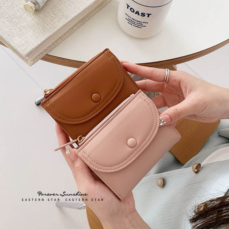 👛✨ Elegant Mini Wallet with Cute Charm ✨🍒