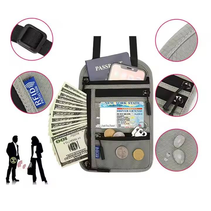 Travel Document Organizer Pouch