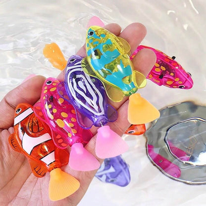 Colorful Robot Fish Waterproof Aquarium Bath
