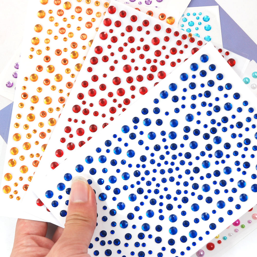 Acrylic Rhinestone Decorative Beans