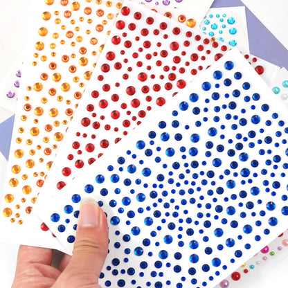 Acrylic Rhinestone Decorative Beans