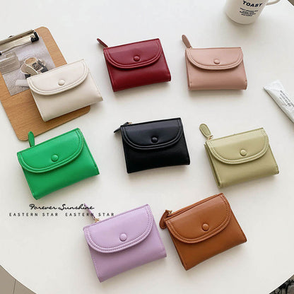 👛✨ Elegant Mini Wallet with Cute Charm ✨🍒