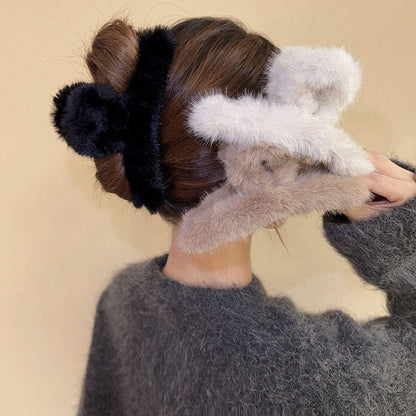 ✨ Soft Plush Hair Claw Clip ✨