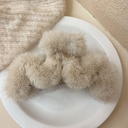 ✨ Soft Plush Hair Claw Clip ✨