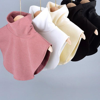 Women's Solid High Neck Mock Collar🧥