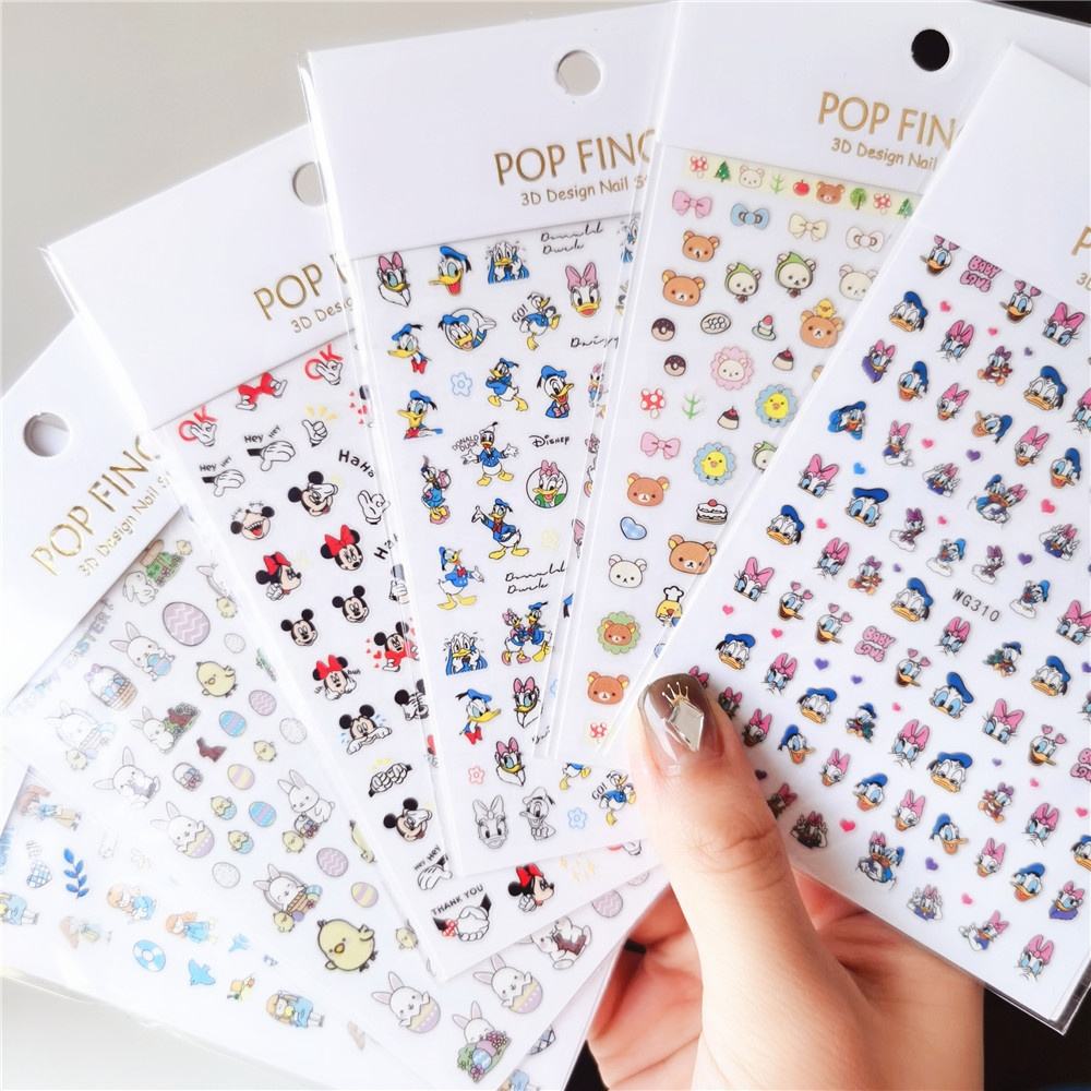Cute Nail Decals Stickers 🧁💅