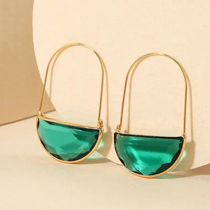 Elegant Emerald Statement Earrings ✨