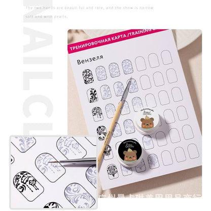 💅 Nail Art Painting Exercise Book ✨🎨