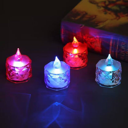 ✨💎 Crystal LED Flameless Candle Light — Elegant Glow for Any Space 🕯️🌙