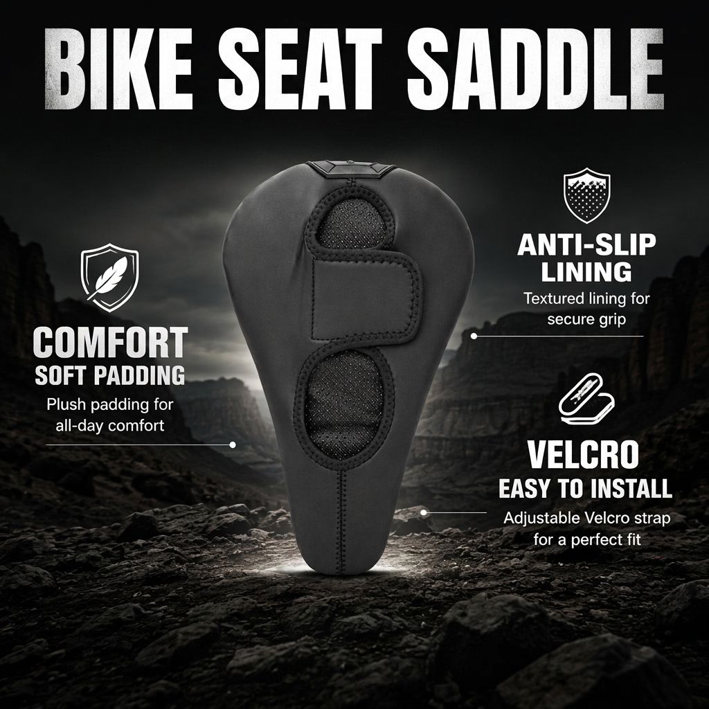 ComfortRide Memory Foam Bike Seat Cushion