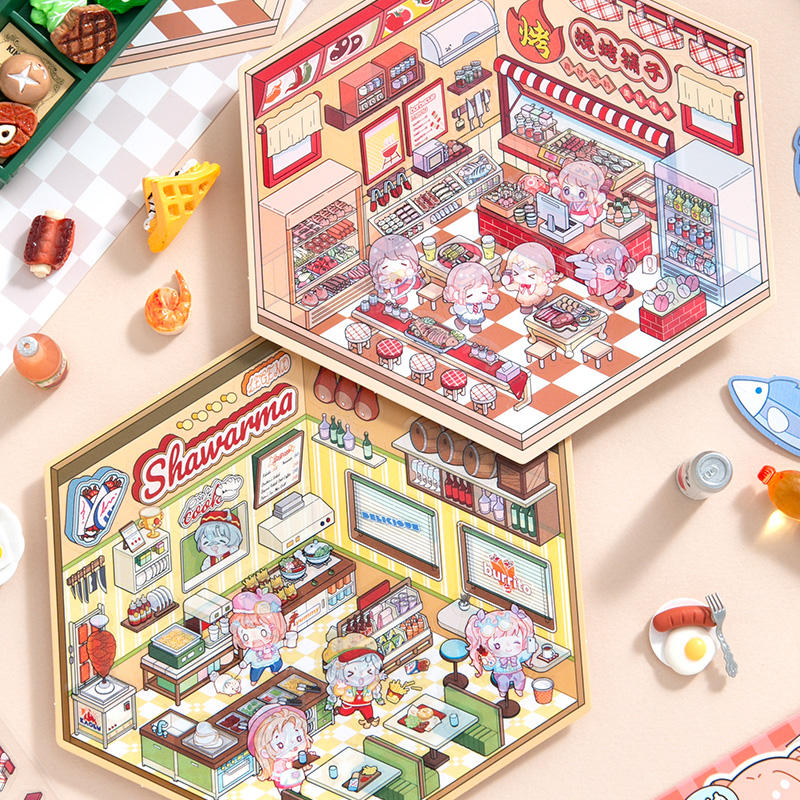 Mini Cartoon Bakery Playset Board 🧁🍞