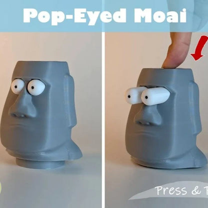 🗿 Funny Moai Push Toy / Desk Gadget