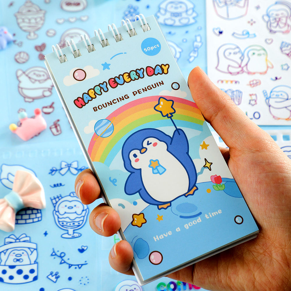 🌈 Cute Mini Character Stickers 🐶✨