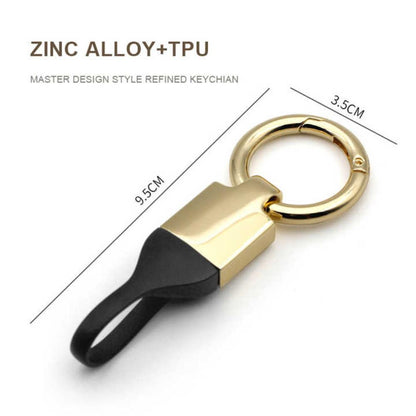 Zinc Alloy TPU Car Key Chain