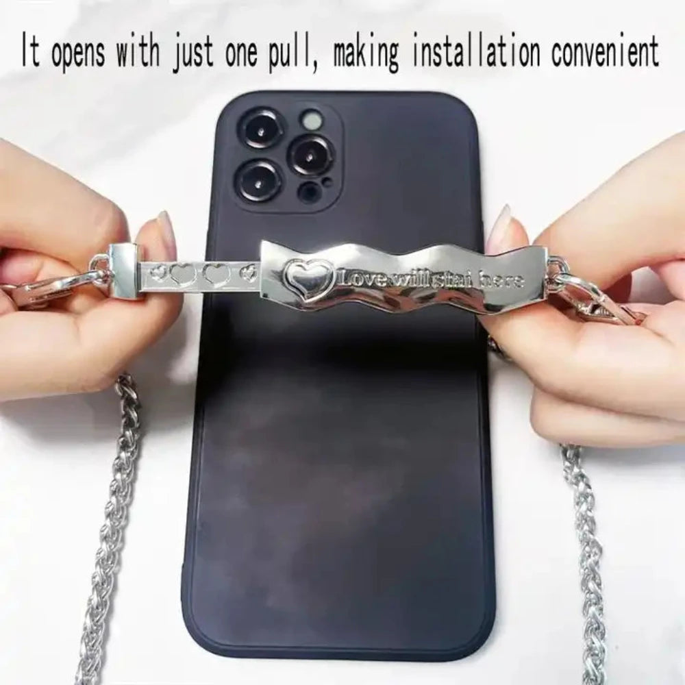 Metal Mobile Phone Crossbody Chain